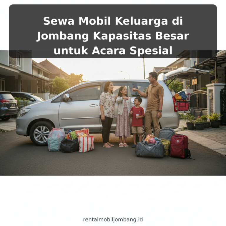 Sewa Mobil Keluarga di Jombang Kapasitas Besar untuk Acara Spesial
